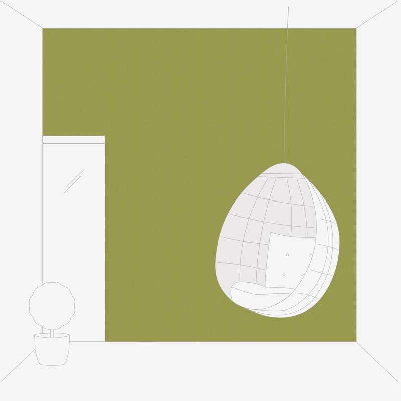 Olīvzaļās krāsas tapetes ar lina tekstūru AS 377493 AS Creation