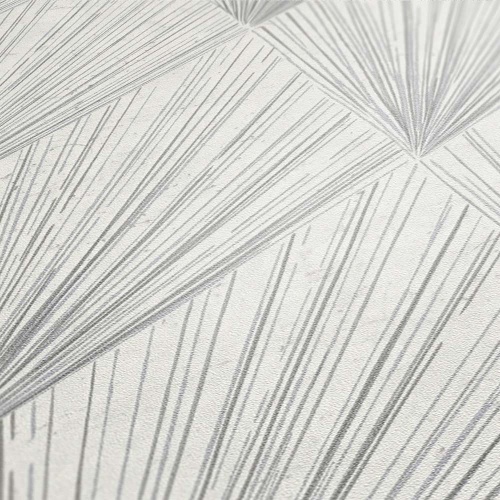 Tapetes ar ģeometriskam figūram pelēkā krāsā AS 378641 AS Creation