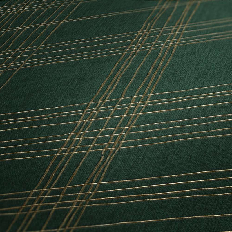 Tapetes ar strīpainu rakstu tumši zaļā krāsā AS 379193 AS Creation