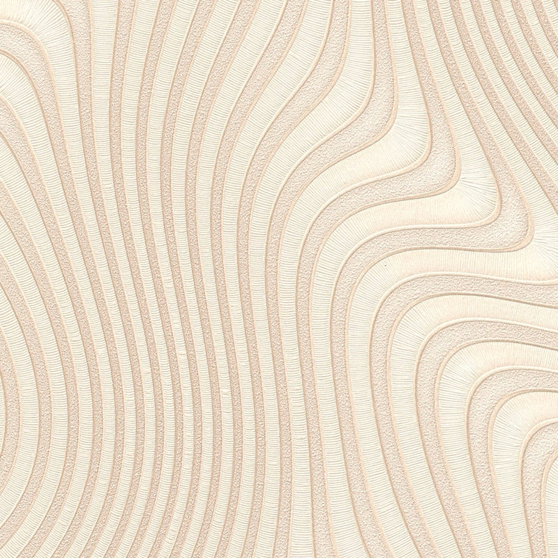 Tapetes ar abstraktu viļņu motīvu bēšā krāsā, 3675512 Erismann