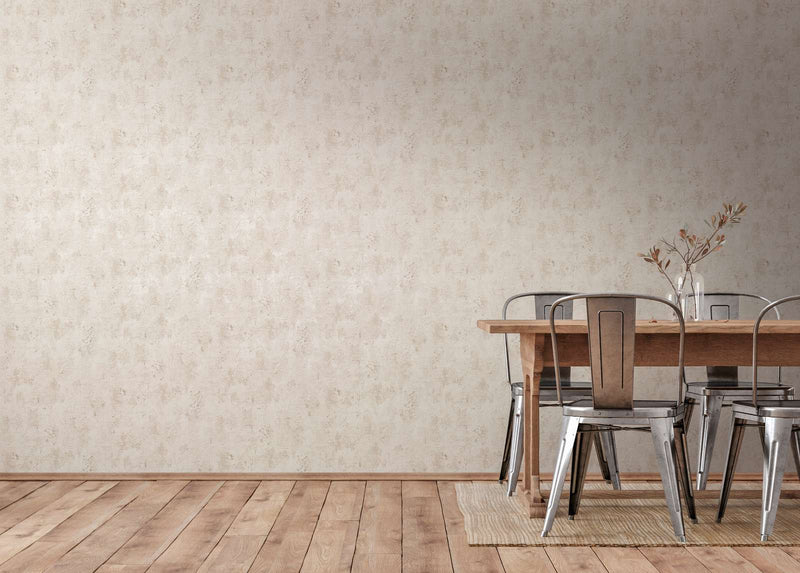 Wallpaper with plaster look and texture in cream color, 1366214 AS Creation