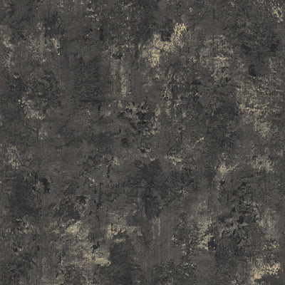 Wallpaper with plaster look and texture in black, 1366212 AS Creation