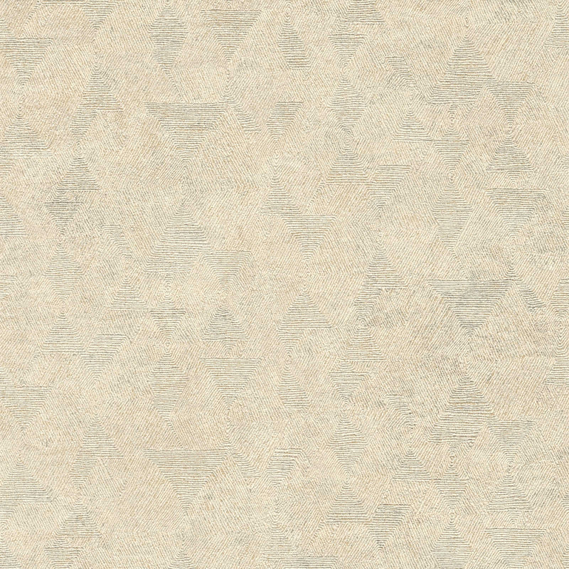 Tapetes ar ģeometrisku rakstu bēšā krāsā, 1363646 AS Creation