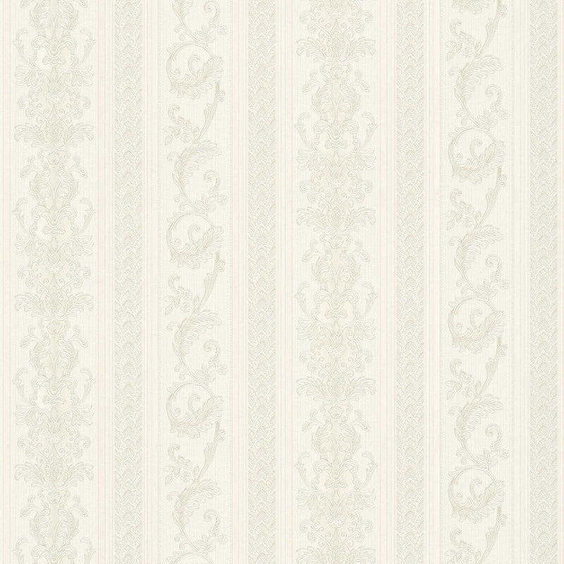 Tapetes ar greznu svītrainu dizainu un ornamentu, 1217157 AS Creation