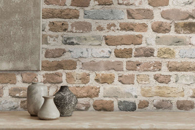 Wallpaper with brick wall and 3D effect in brown shades, 1366305 AS Creation