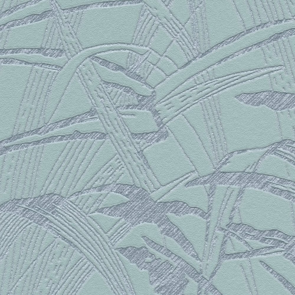 Tapetes ar lapām, metālisks dekors - zila, metālika krāsā, 386004 AS Creation