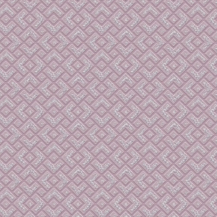 Tapetes ar metāliska akcentu un retro rakstu, violetas AS 377594 Tapetenshop.lv