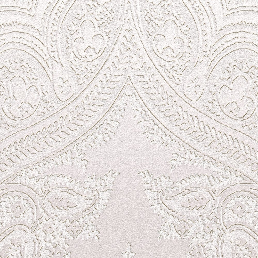 Tapetes ar ornamentu boho stilā rozā krāsā gaišos toņos - 1364014 AS Creation