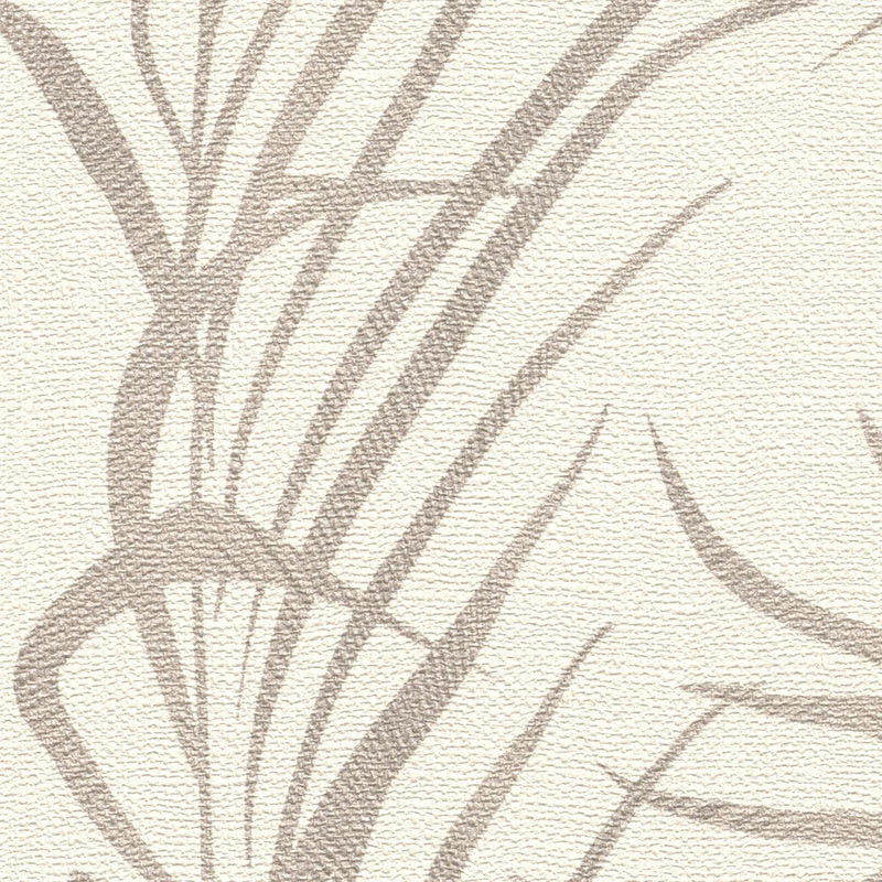 Tapetes ar papardes lapām bēšā krāsā, 2107336 RASCH