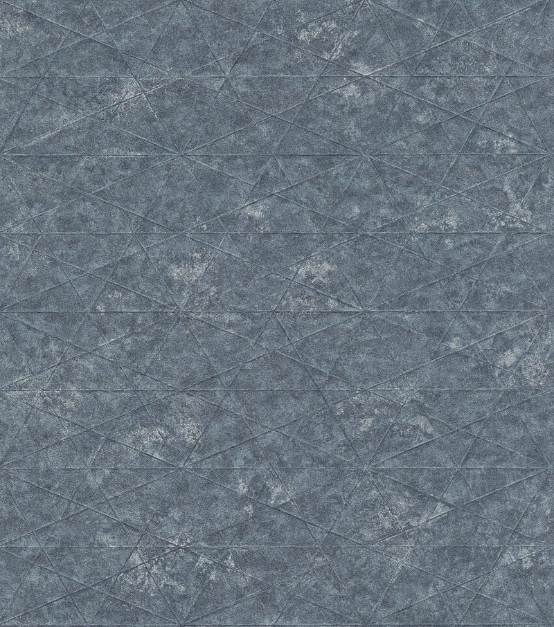 Tapetes ar reljefam līnijām zilā krāsā, 2072576 RASCH
