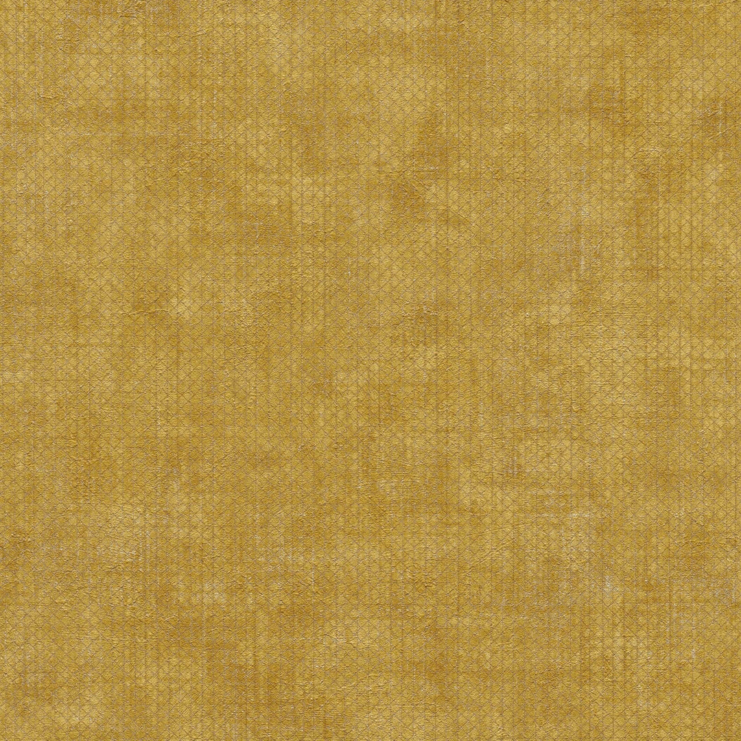 Tapetes ar smalko ģeometrisku rakstu dzeltenā krāsā, 388265 AS Creation