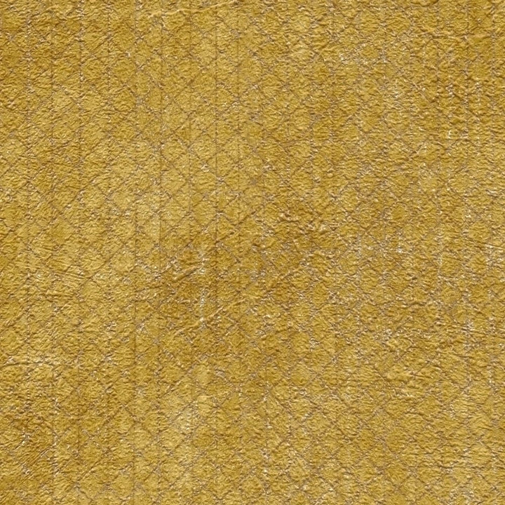 Tapetes ar smalko ģeometrisku rakstu dzeltenā krāsā, 388265 AS Creation
