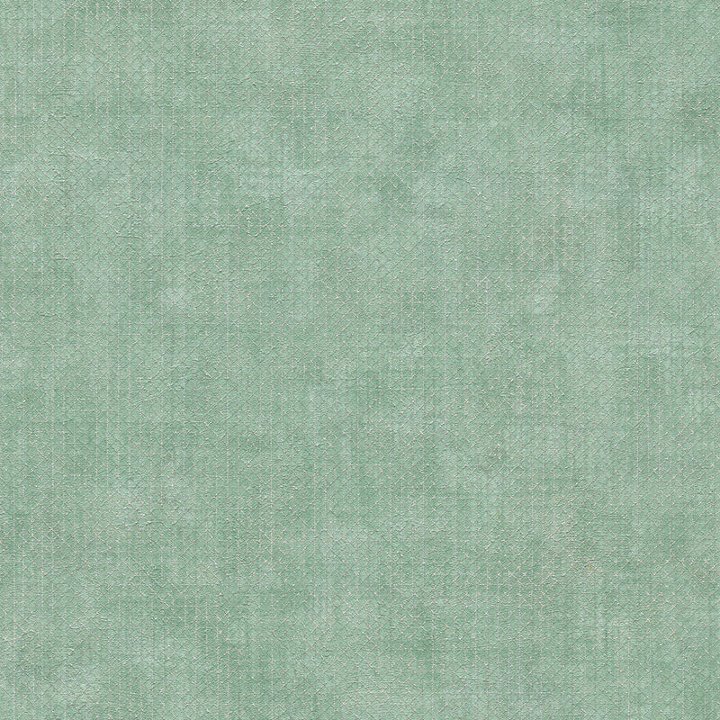 Wallpaper with fine geometric pattern in green, 1366250 AS Creation