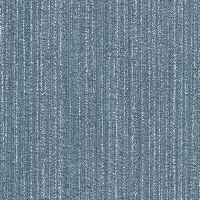 Tapetai su tekstilės dizainu ir linijos efektu pilkoje -blue, 1366140 AS Creation