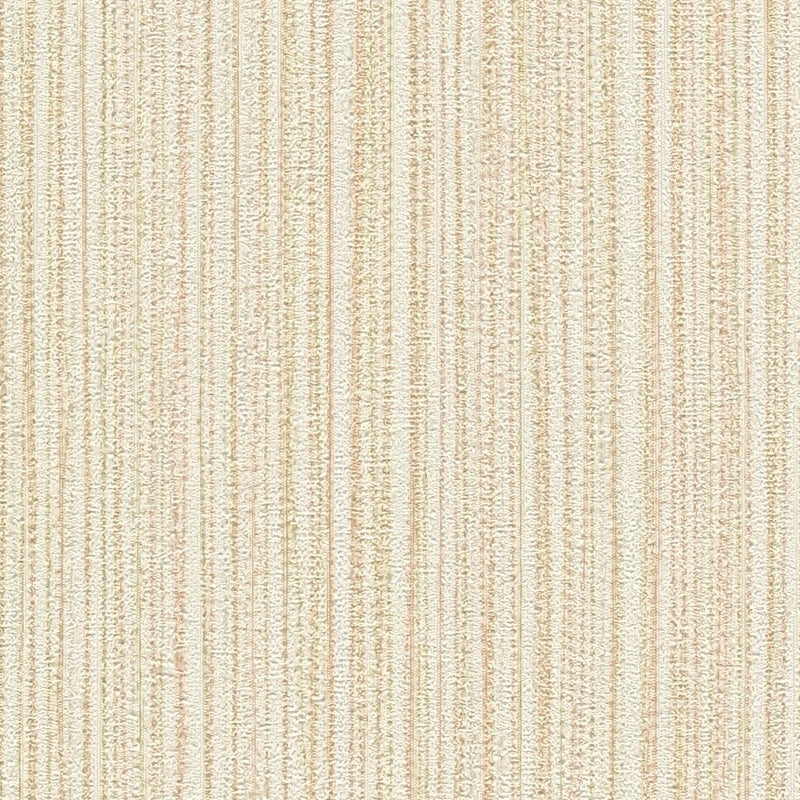 Wallpaper with textile design and line effect golden beige, 1366146 AS Creation