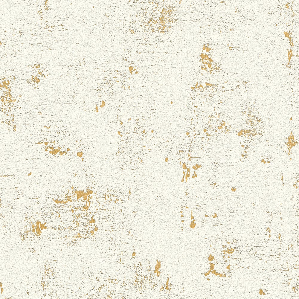Tapetes ar used look efektu krēmā un zelta krāsā AS 230775 AS Creation