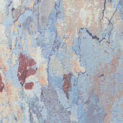Tapetes ar veco nolobījušos krāsu 1345226, zila, brūna AS Creation