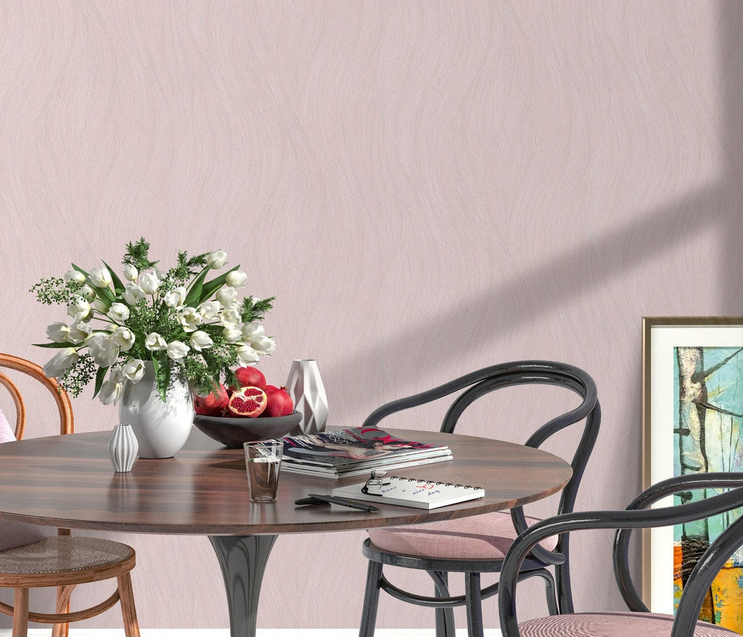 Tapetes ar viļņveida dizainu, rozā krāsā - ERISMANN 3737031 Erismann