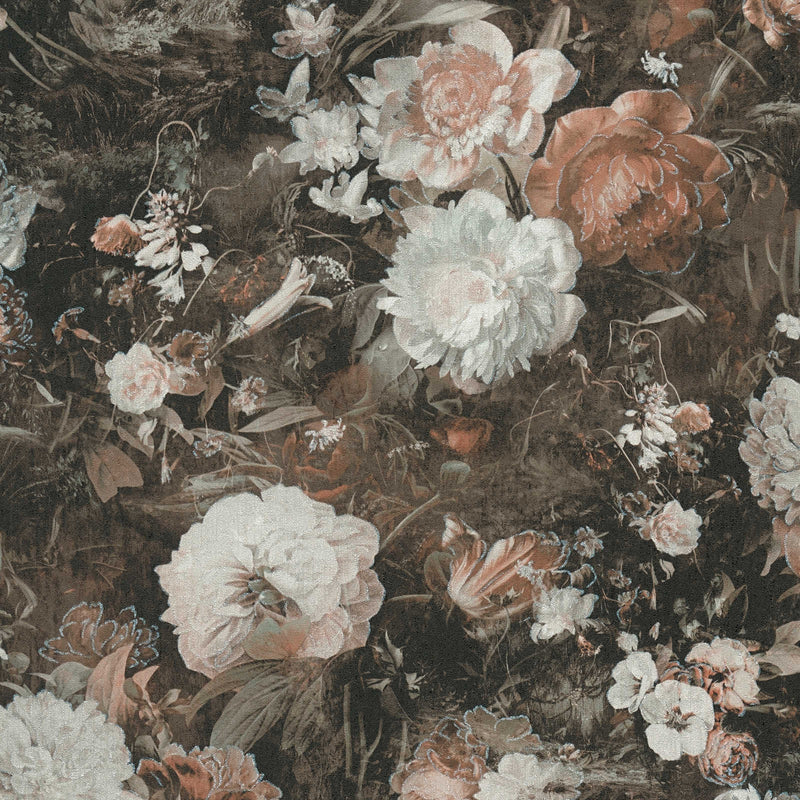 Wallpaper with floral design in vintage style, 1366165 AS Creation