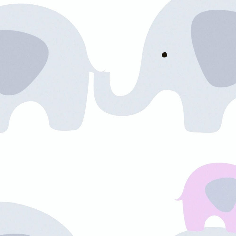 Wallpaper with elephants for girls&