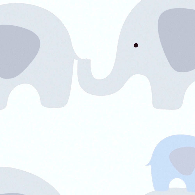 Elefantti tapetti poikien huoneeseen, harmaa, sininen, 1350313 Ilman PVC:tä AS Creation