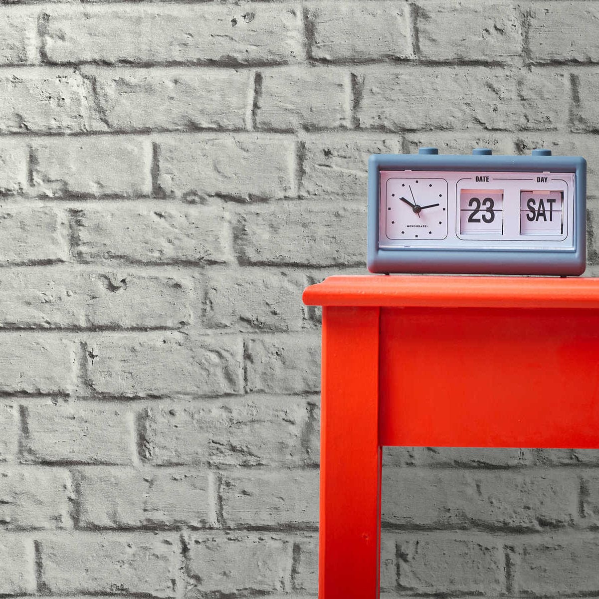 Gaiši pelēkas akmens tapetes ar gludu ķieģeļu izskatu AS 369122 AS Creation