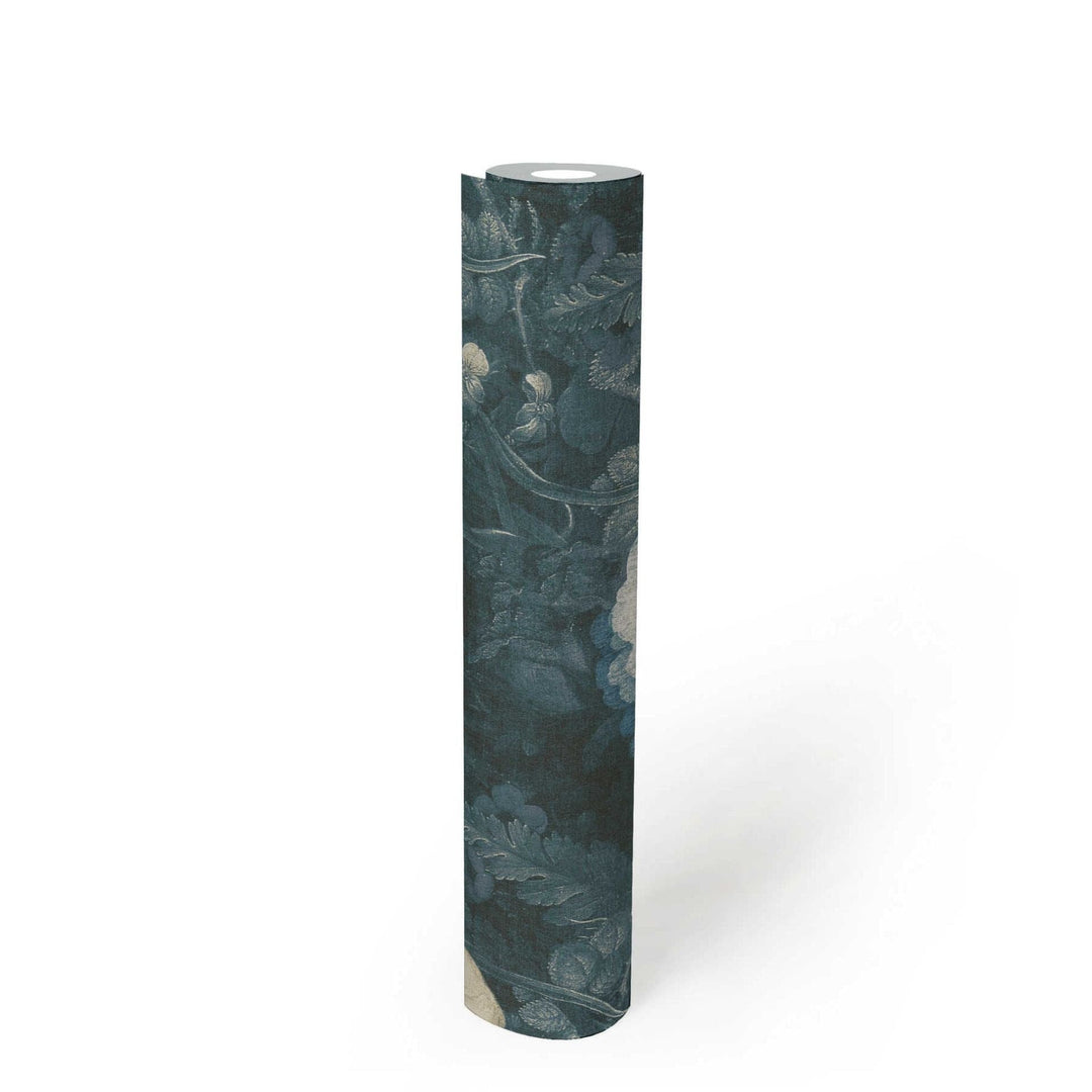 Glezniecības stilā ziedu tapetes, zilā krāsā AS 369213 AS Creation