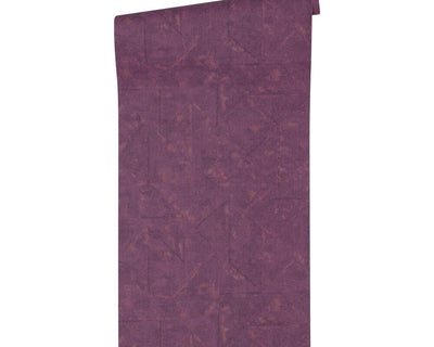 Tapetes purpursarkanā krāsā ar asimetrisku rakstu 1322115 AS Creation