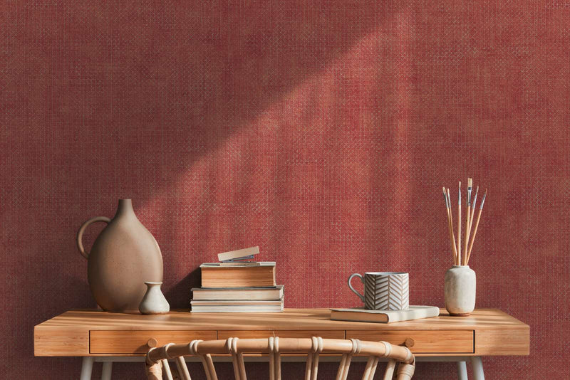 Wallpaper red with silver line pattern, 1366254 AS Creation