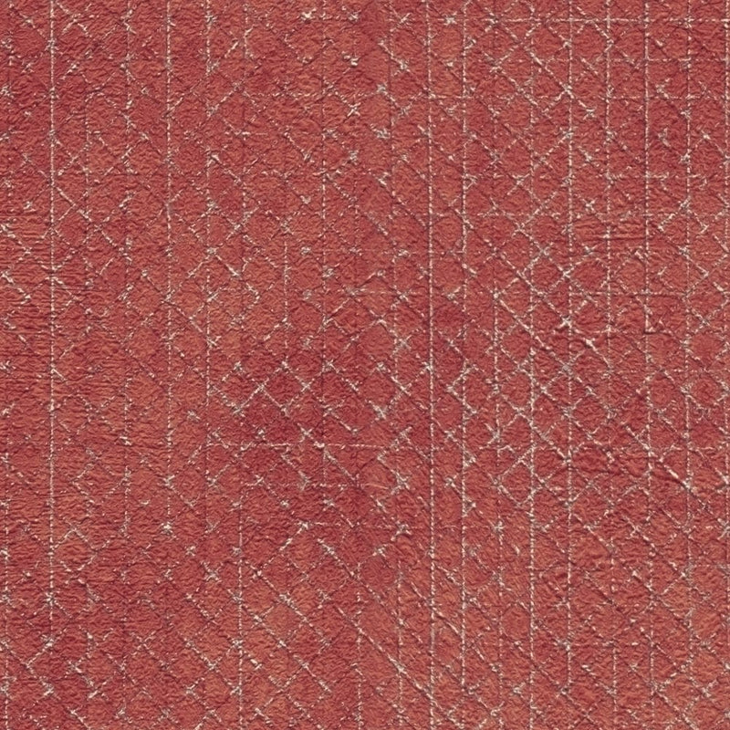 Wallpaper red with silver line pattern, 1366254 AS Creation