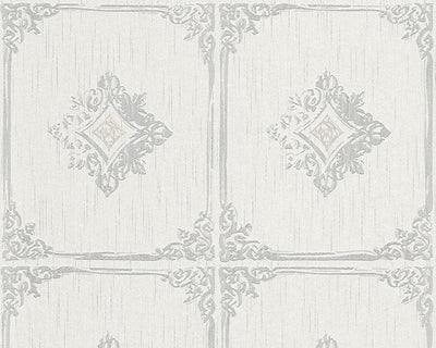 Классические текстильные обои AS Creation 96199-1 в белом AS Creation