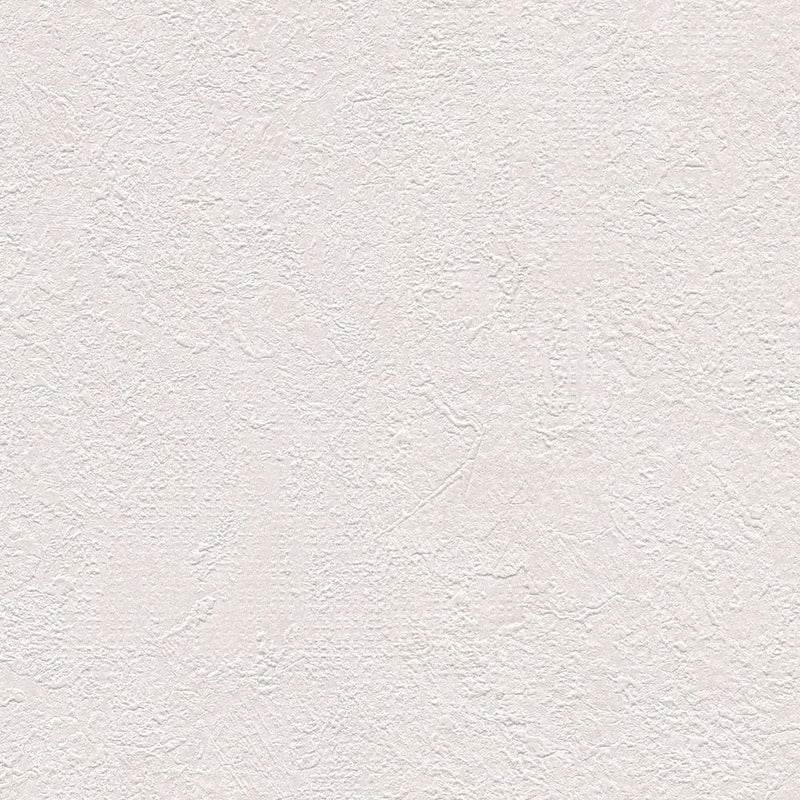 Vienkrāsainas tapete ar dekoratīva apmetuma rakstu, krēmkrāsa, 1341151 AS Creation