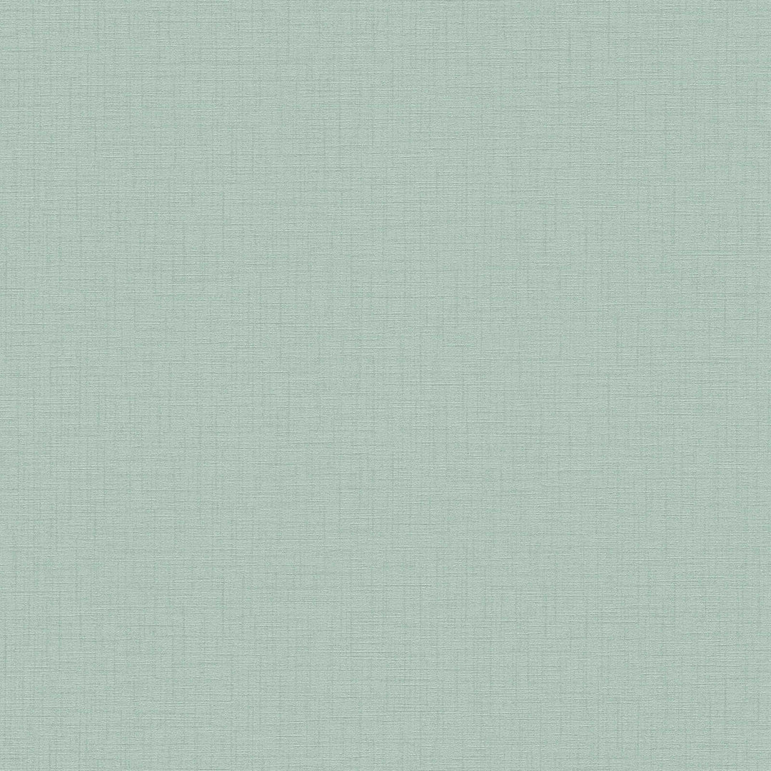 Vienkrāsainas tapetes ar lina struktūru zaļā krāsa - 1364071 AS Creation