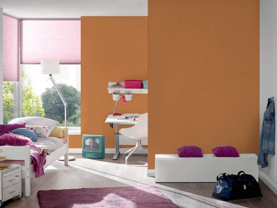 Однотонные обои для детской комнаты, оранжевый 1354442 Без ПВХ AS Creation