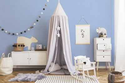 Vienspalviai tapetai vaikų kambariui, mėlyna 1354433 Be PVC AS Creation