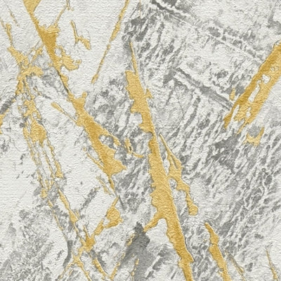 Golden marble wallpapers with metal structured design 1366115 AS Creation