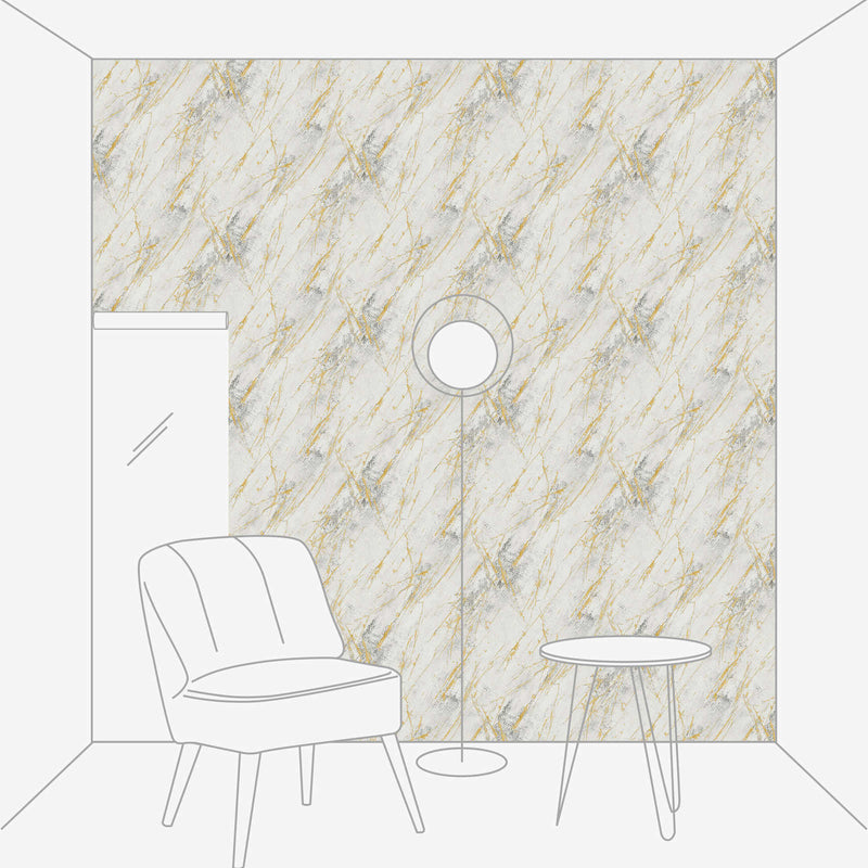 Golden marble wallpapers with metal structured design 1366115 AS Creation
