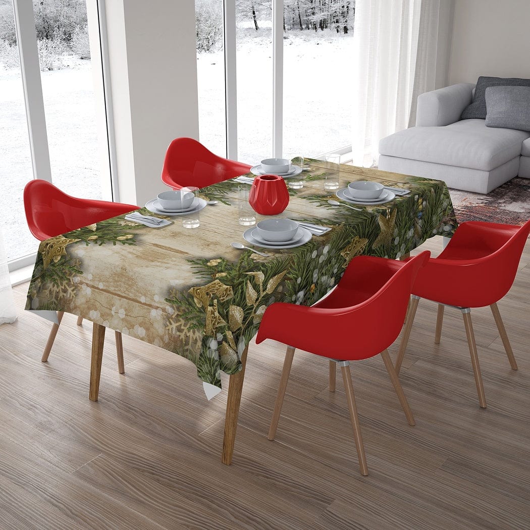 Ziemassvētku galdauts ar egļu zariem Digital Textile