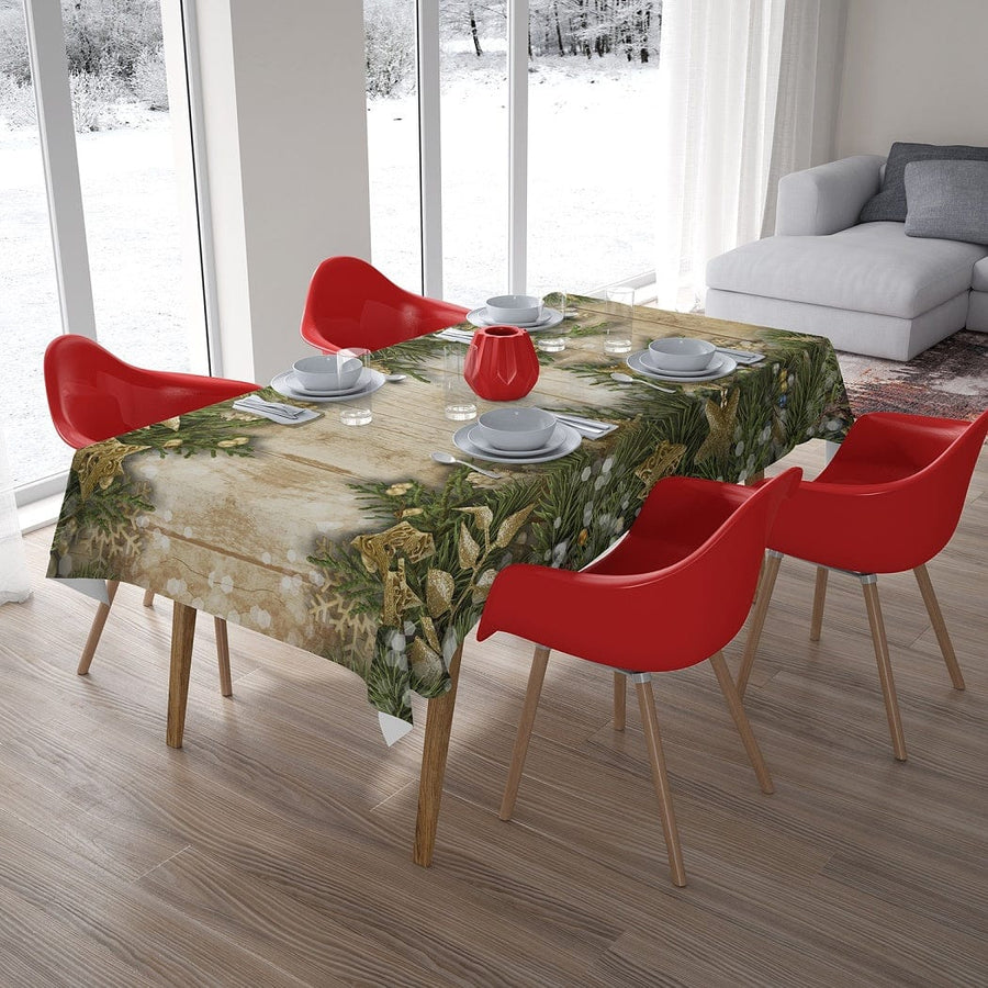 Ziemassvētku galdauts ar egļu zariem Digital Textile