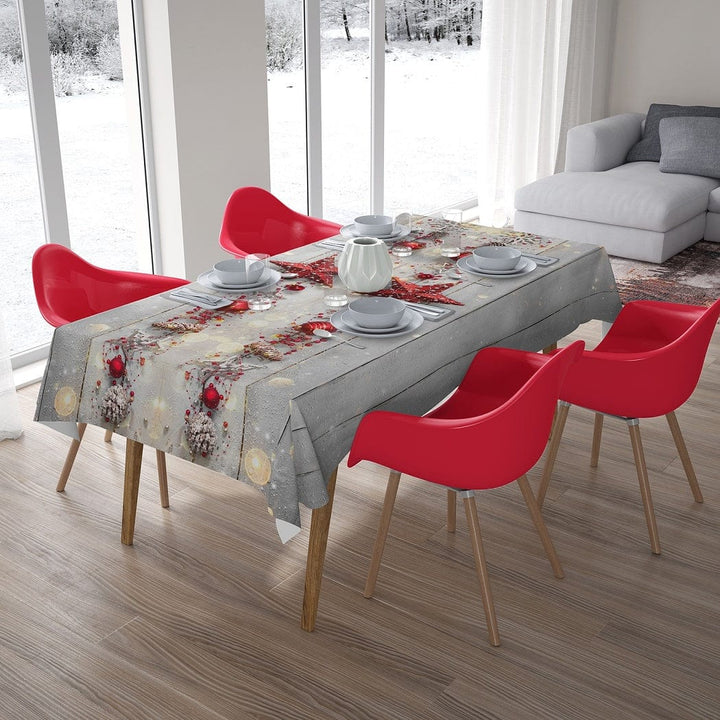 Ziemassvētku galdauts ar rotājumiem Digital Textile