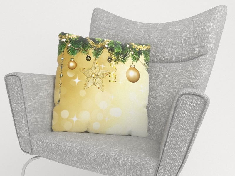 Ziemassvētku spilvendrānas - Zelta spīdums Digital Textile